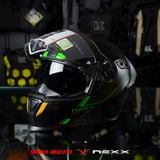  Mũ Fullface Nexx SX.100R Frenetic - Green Black 