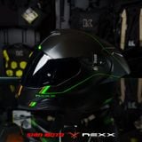  Mũ Fullface Nexx SX.100R Frenetic - Green Black 