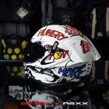  Mũ Fullface NEXX SX.100R Hungry Miles - White 