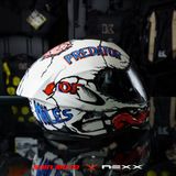  Mũ Fullface NEXX SX.100R Hungry Miles - White 