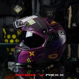 Mũ Fullface Nexx SX.100 Enigma - Aubergine 