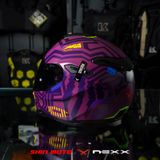  Mũ Fullface Nexx SX.100 Enigma - Aubergine 