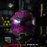  Mũ Fullface Nexx SX.100 Enigma - Aubergine 