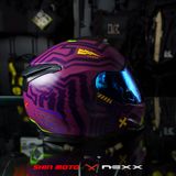  Mũ Fullface Nexx SX.100 Enigma - Aubergine 