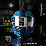  Mũ Fullface Nexx SX.100R Abisal - Blue Neon 