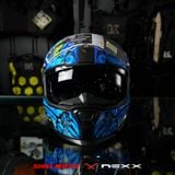  Mũ Fullface Nexx SX.100R Abisal - Blue Neon 