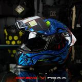  Mũ Fullface Nexx SX.100R Abisal - Blue Neon 