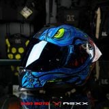  Mũ Fullface Nexx SX.100R Abisal - Blue Neon 