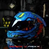  Mũ Fullface Nexx SX.100R Abisal - Blue Neon 