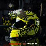  Mũ Fullface NEXX SX.100 Enigma - Neon Black 