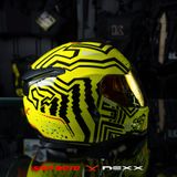  Mũ Fullface NEXX SX.100 Enigma - Neon Black 
