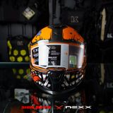  Mũ Fullface Nexx SX.100R Hungry Miles - Orange 
