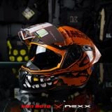  Mũ Fullface Nexx SX.100R Hungry Miles - Orange 