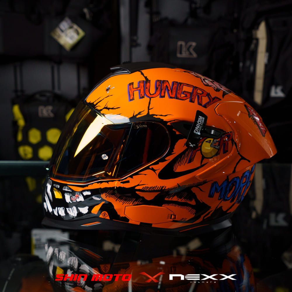  Mũ Fullface Nexx SX.100R Hungry Miles - Orange 