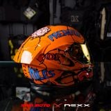  Mũ Fullface Nexx SX.100R Hungry Miles - Orange 