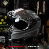  Mũ Fullface Nexx SX.100 Skyway - Grey Red 
