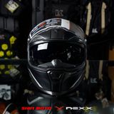  Mũ Fullface Nexx SX.100 Skyway - Black Grey 