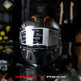  Mũ Fullface Nexx SX.100R Skidder - Black Grey 