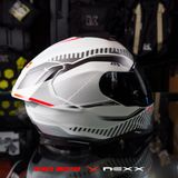  Mũ Fullface Nexx SX.100R Skidder - White Red 