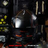  Mũ Fullface NEXX SX.100R Frenetic - Red Black 