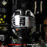  Mũ Fullface Nexx SX.100 Enigma - Black White 