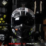  Mũ Fullface Nexx SX.100 Enigma - Black White 