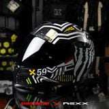  Mũ Fullface Nexx SX.100 Enigma - Black White 
