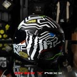  Mũ Fullface Nexx SX.100 Enigma - Black White 