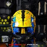  Mũ Fullface Nexx SX.100R Abisal - Yellow Blue 