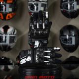  Găng Tay Da SPIDI G-Carbon Black White 