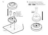  Đế Quadlock 360 Base Concealed Small 