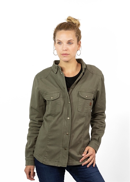 Áo Giáp Denim JOHN DOE Motoshirt Women Olive
