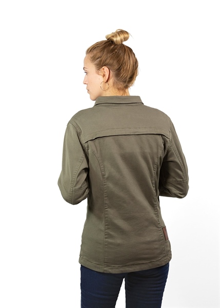 Áo Giáp Denim JOHN DOE Motoshirt Women Olive