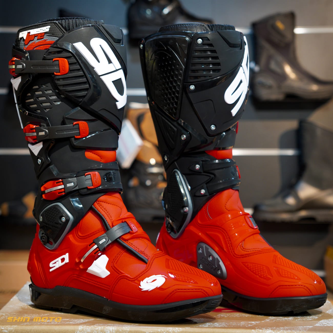 Giày Motocross SIDI Crossfire 3 SRS - Red Red Black