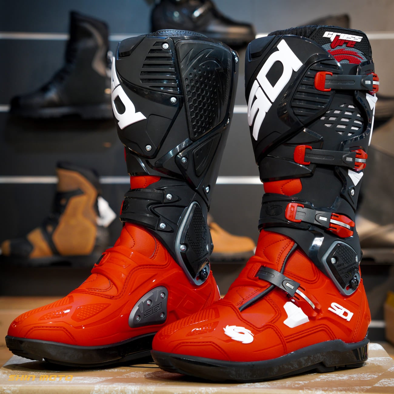 Giày Motocross SIDI Crossfire 3 SRS - Red Red Black
