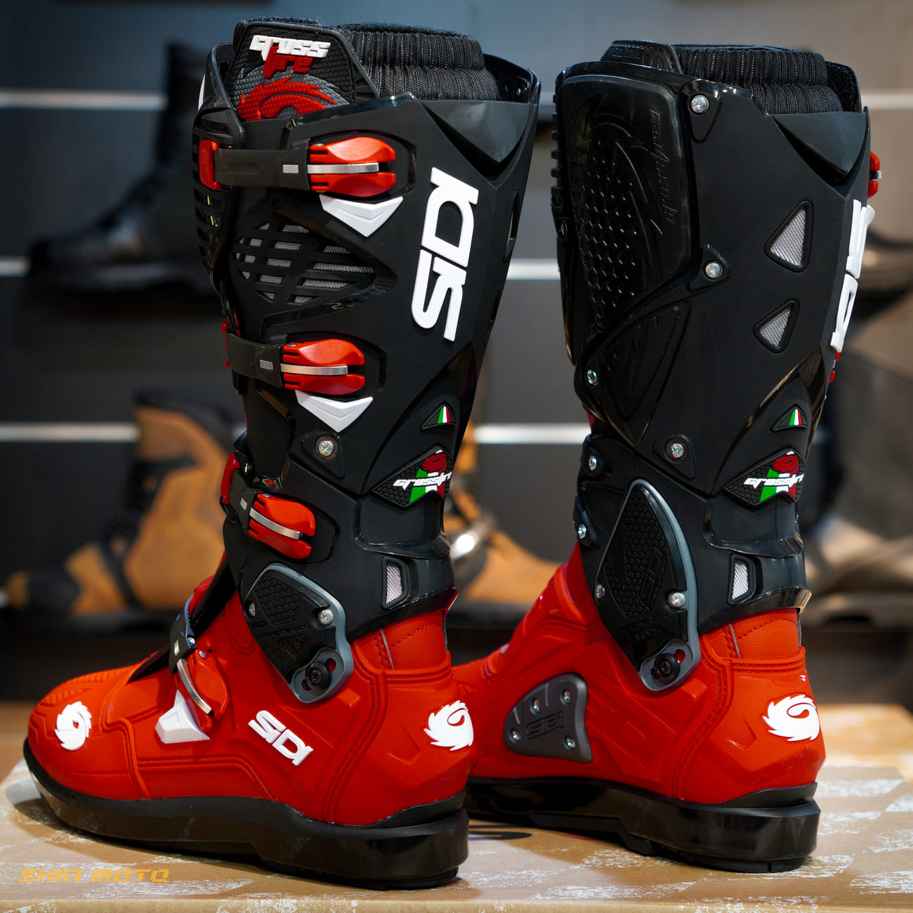 Giày Motocross SIDI Crossfire 3 SRS - Red Red Black