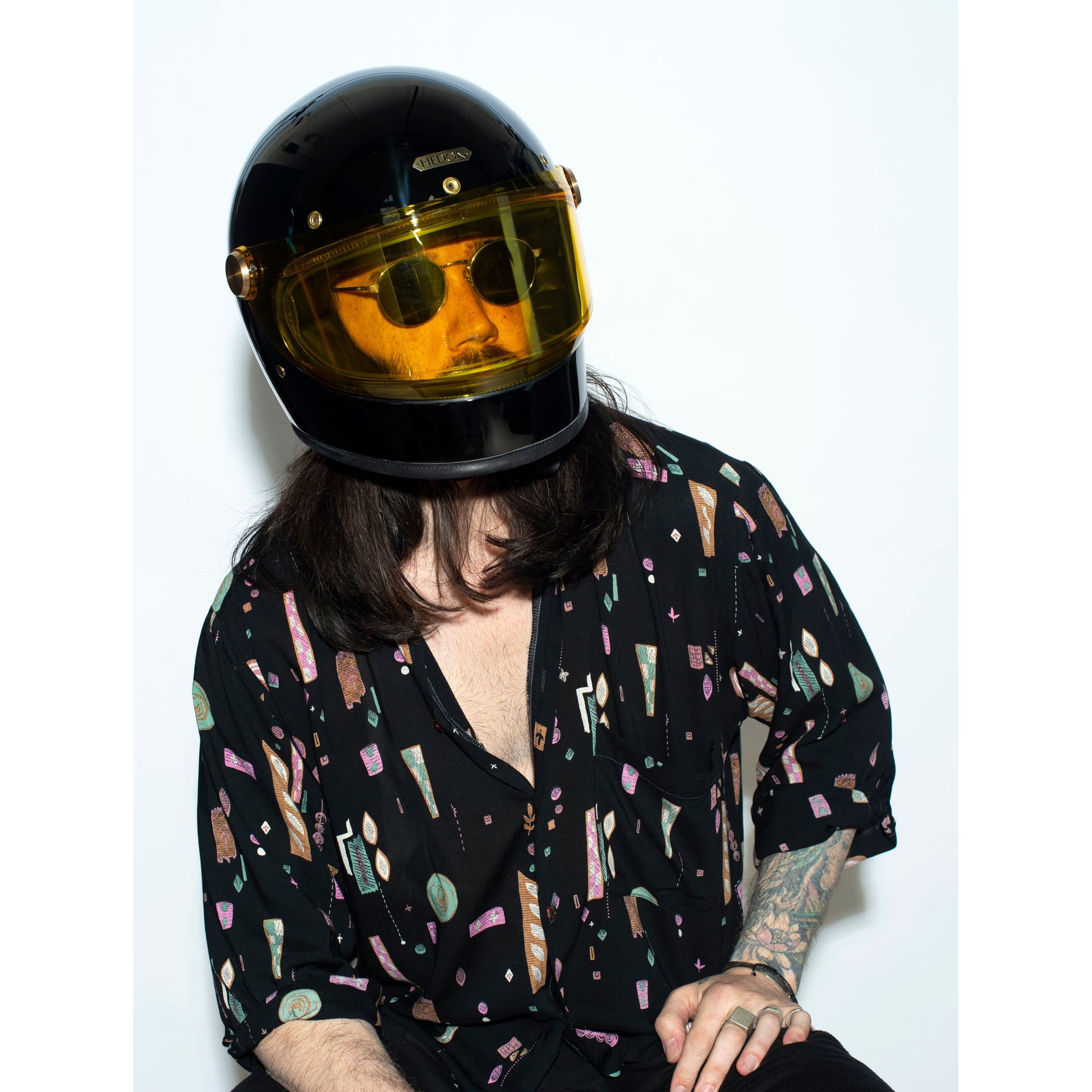 Mũ Classic HEDON Heroine Racer Signature Black 2.0