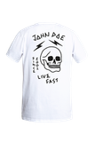  Áo Thun John Doe Live Fast Skull White 