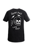  Áo Thun John Doe Live Fast Skull Black 