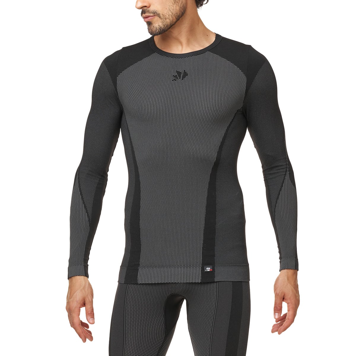 Áo Lót Giáp Kháng Khuẩn SIX2 Bốn Mùa - Black Carbon