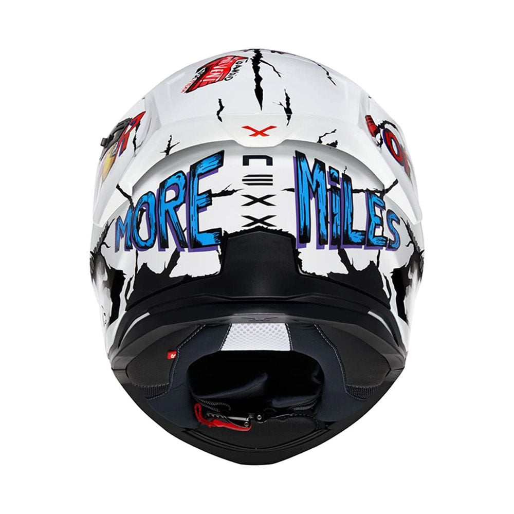 Mũ Fullface Nexx SX.100R Hungry Miles - White
