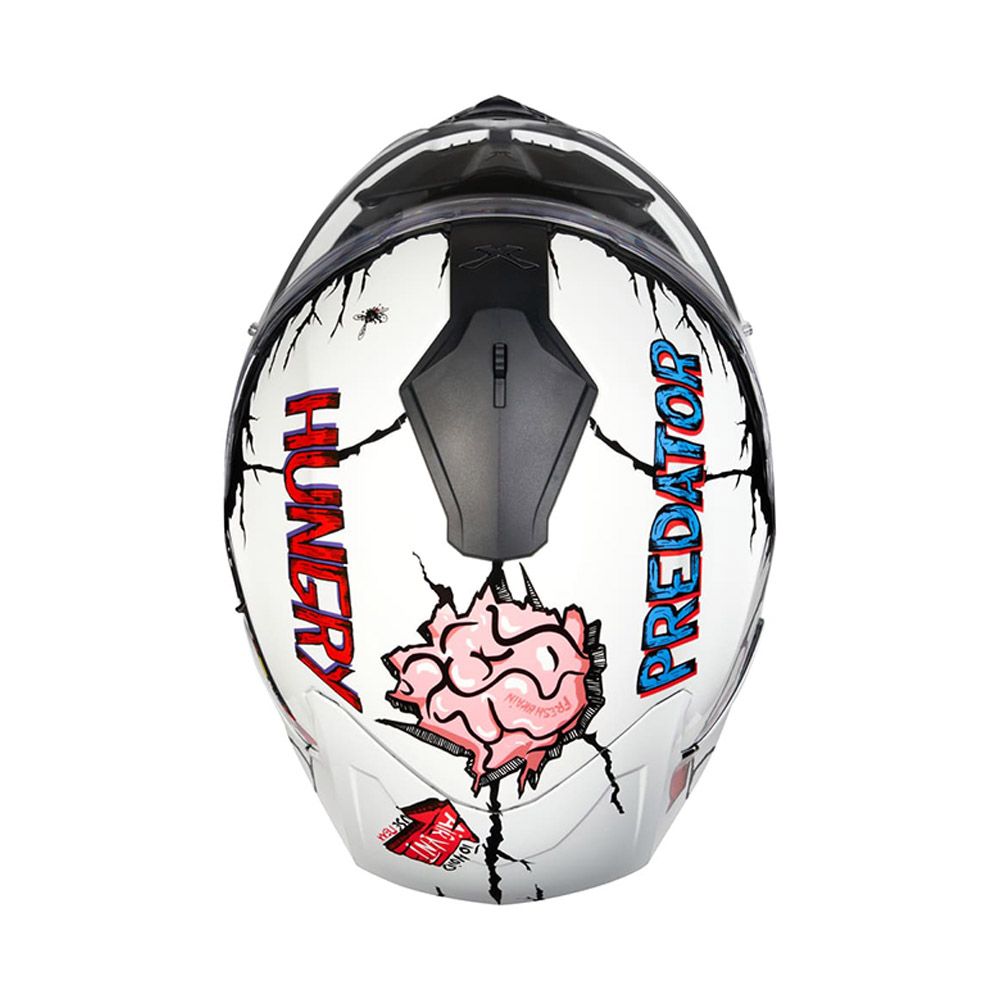 Mũ Fullface Nexx SX.100R Hungry Miles - White