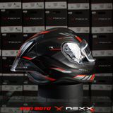  Mũ Fullface Nexx X.R3R Precision - Black Red 