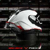  Mũ Fullface Nexx X.R3R Carbon - White Red 