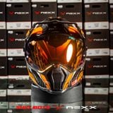  Mũ Adventure Nexx X.WRL Atika Carbon - Orange Grey 