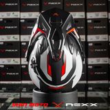  Mũ Adventure Nexx X.WED2 Vaal Carbon - White Red 