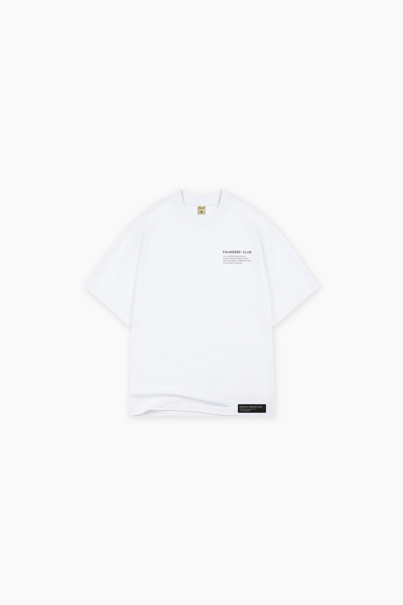 ao-thun-maverick-founders-club-well-dressed-2 || White / Black