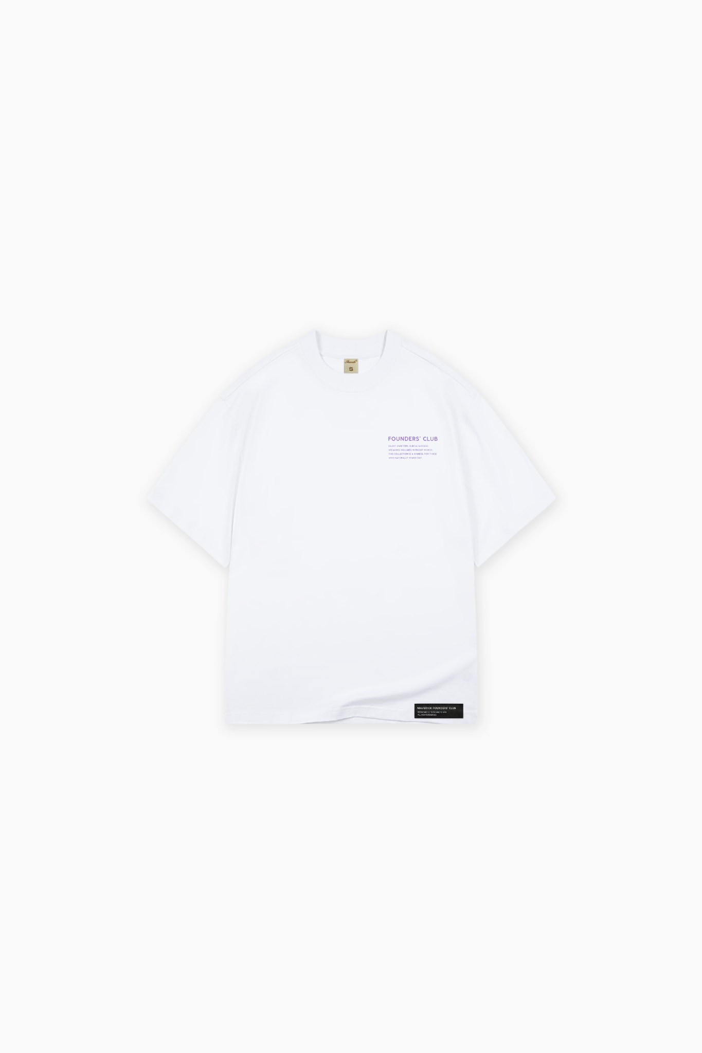 ao-thun-maverick-founders-club-well-dressed-1 || White / Purple