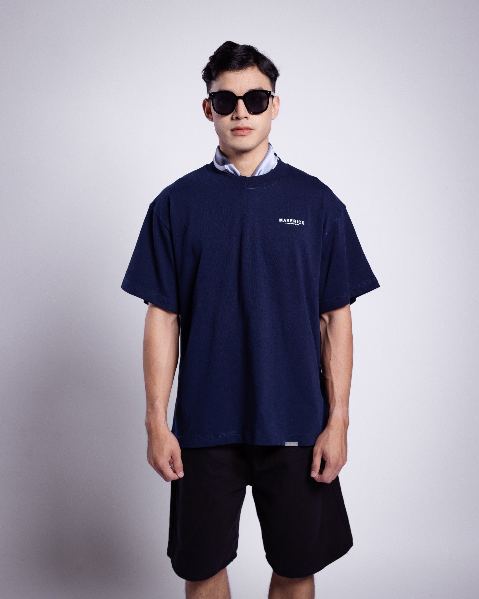 mvrk-founders-club-v2-boxy-t-shirt || Navy Blue