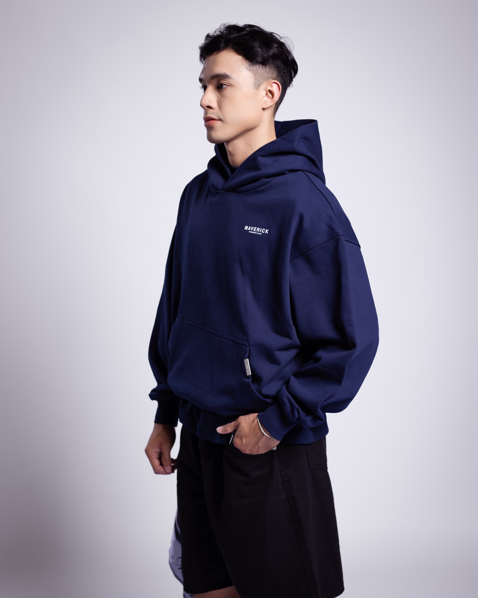 mvrk-founders-club-v2-boxy-hoodie || Navy Blue